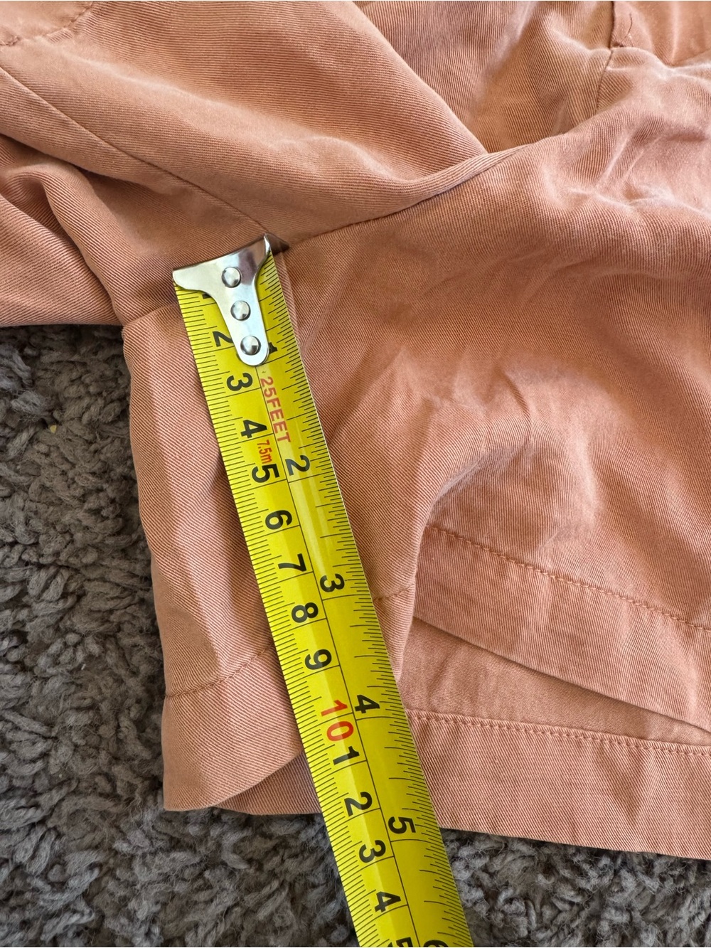 BLANK NYC LYOCELL SHORTS UTILITY HIGH RISE ORANGE RUST MALIBU PAPERBAG 26 NEW - Picture 10 of 10